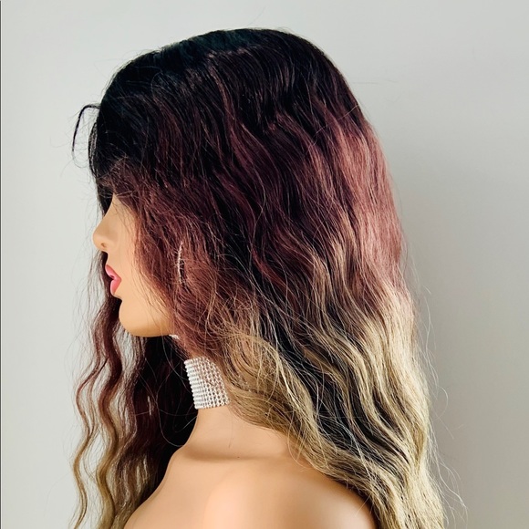 Gorgeous 28” Toffee Brown Premium Fiber Lace Front Wig - Picture 10 of 15